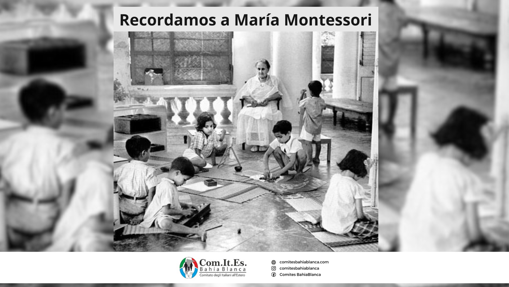 El 31 De Agosto De 1870 Nacía María Montessori⁣ Com It Es Comitato Degli Italiani All